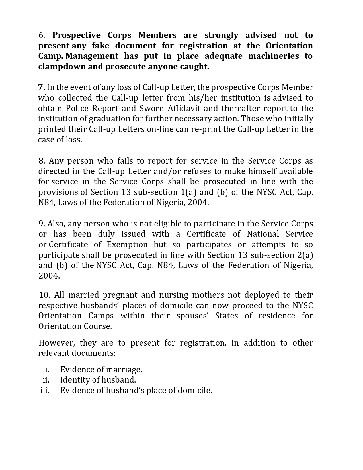 NYSC Daily Post Africa NYSC Daily Post Africa